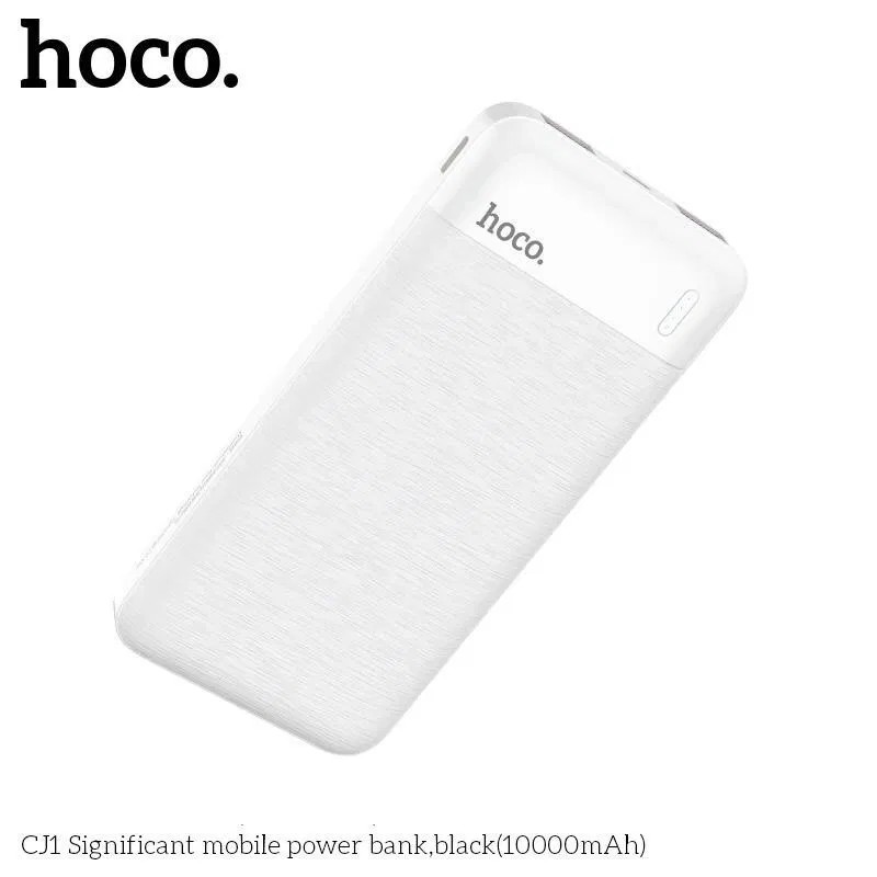 SẠC DỰ PHÒNG HOCO CJ1 CJ4 2 CỔNG USB 10.000mAh CÓ ĐÈN LED BÁO PIN