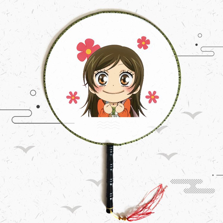 Quạt tròn cổ trang Thổ thần tập sự Tomoe Kamisama Hajimashita anime cầm tay