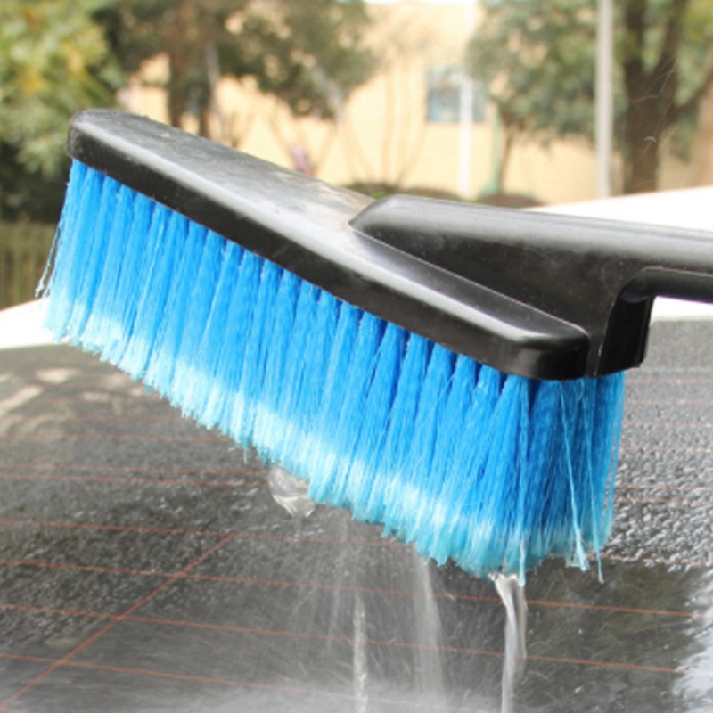 Bàn chải rửa xe Công cụ làm sạch phun nước Lông mềm Lông mềm Cán dài