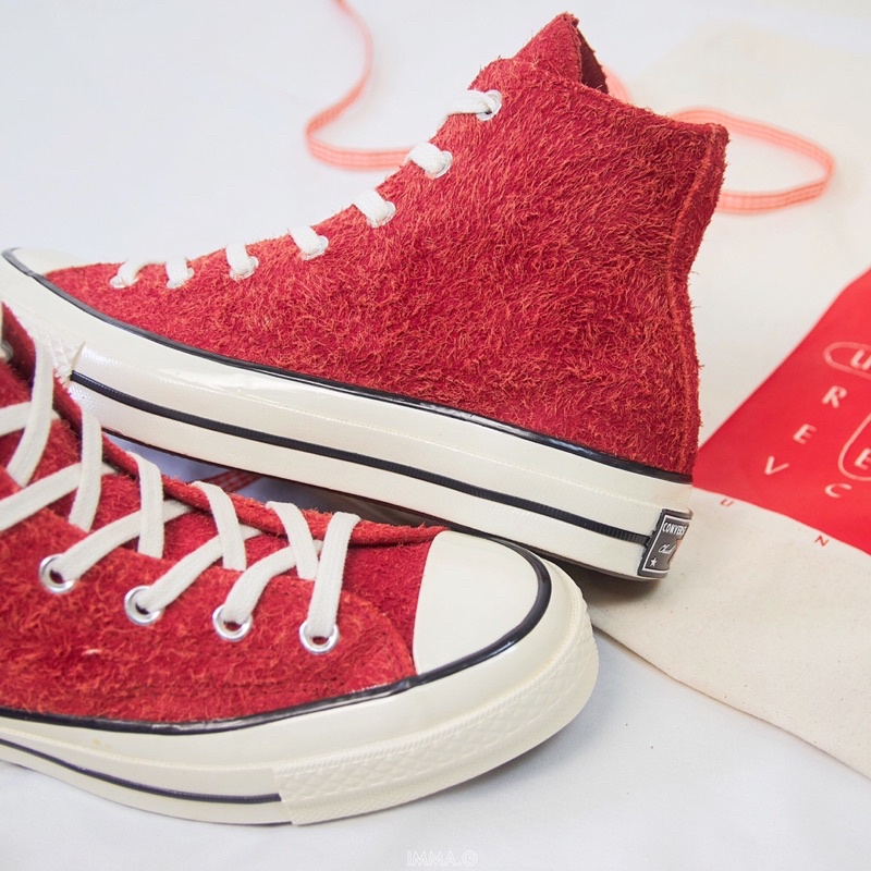 Giày Converse 1970s Da Lộn Cổ Cao Màu Đỏ Hàng Chính Hãng | IMMA.G