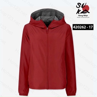 Áo gió nữ lót nỉ cotton