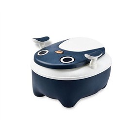 Bô Vệ Sinh Chim Cánh Cụt Cho Bé - Bệt Ngồi Toilet Trẻ Em, Di Động, Đế Chống Trơn Trượt, Khay Hứng Rời Tháo Lắp Dễ Dàng,