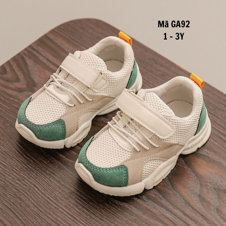 Giày thể thao cho bé trai bé gái 1 - 3 tuổi siêu nhẹ kháng khuẩn mang êm chân phong cách Hàn Quốc GA92