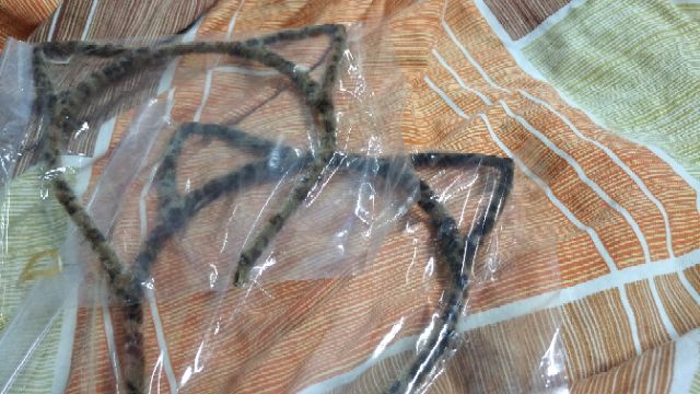 01 cây cài tóc tai mèo màu y hình