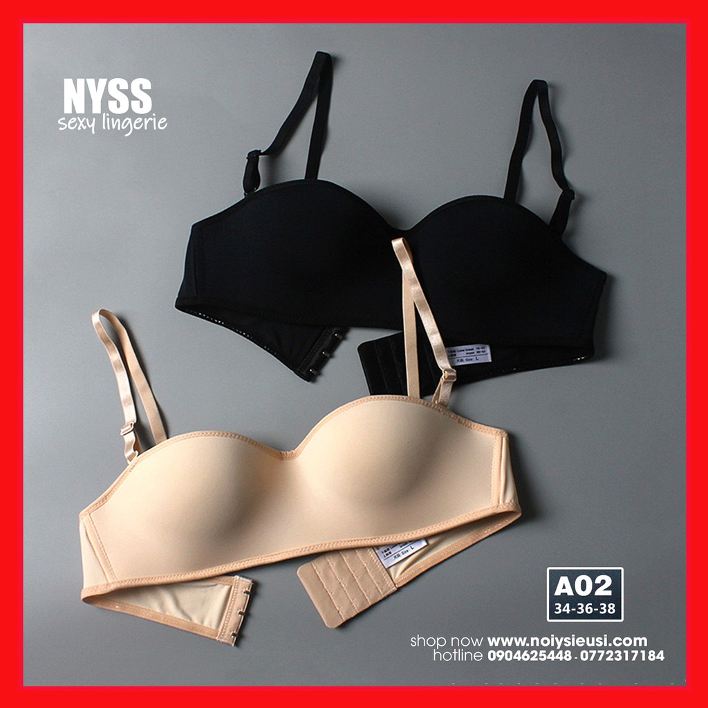 (Hot) Áo Ngực Không Gọng Cúp Ngang Mút Mõng A02 Đa Năng Mặc Được Nhiều Kiểu Hàng Nhập Chất Lượng Tốt