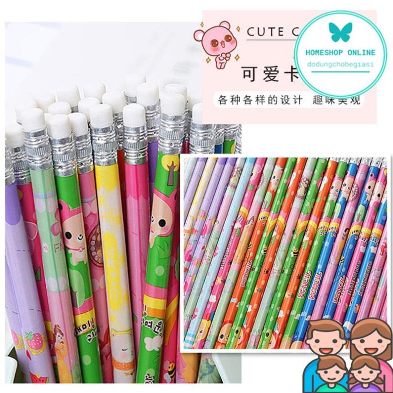SỈ 50 Bút Chì Thân Thiện Với Môi Trường Cho Học Sinh / Nhân Viên Văn Phòng TẶNG GỌT BÚT