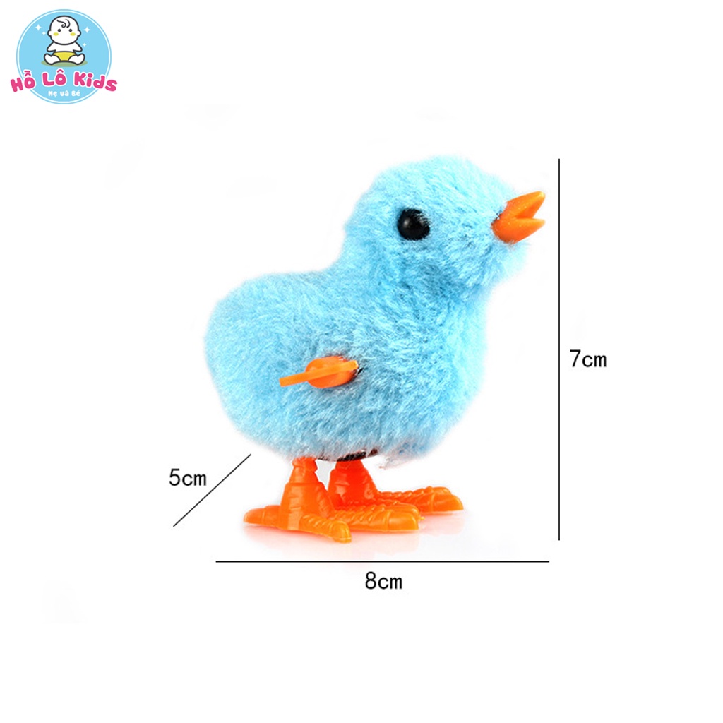 Đồ chơi gà con vặn cót bằng bông chạy lon ton đáng yêu cho bé Hồ Lô Kids