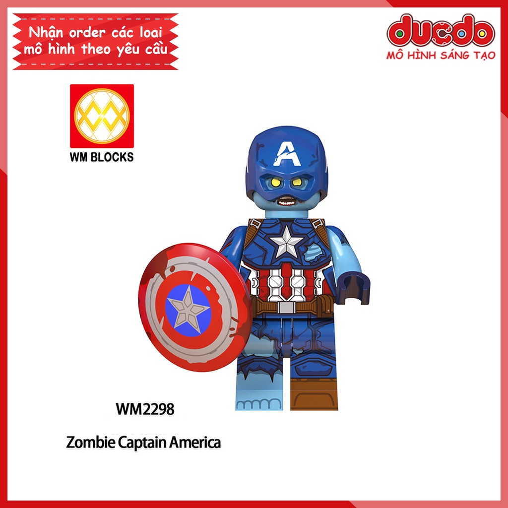 Minifigures các nhân vật Marvel What If Zombies - Đồ chơi Lắp ghép Xếp hình Mini Mô hình Iron Man WM WM6132