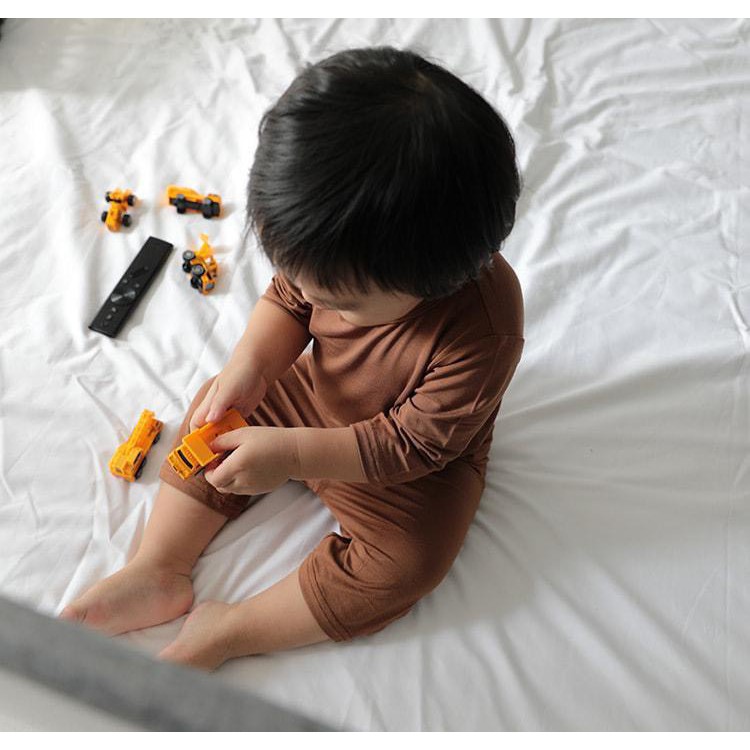 Bộ MINKY MOM Cạp Cao Tay Lỡ Cho Bé - Chất Thun Lạnh Siêu Mềm Mịn Mát -OL