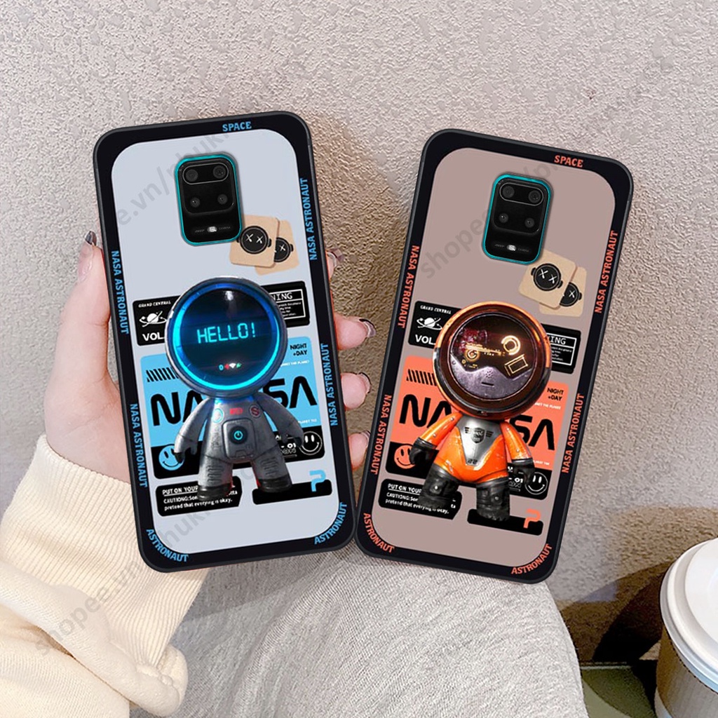 Ốp lưng Xiaomi Redmi Note 9 / Note9s / Note 9 Pro hình người máy, robot nasa đáng yêu dễ thương