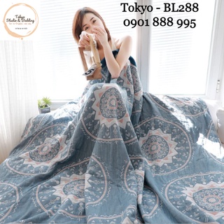 TH Chăn Xô Hè Cotton Sợi Tre organic Nature100%