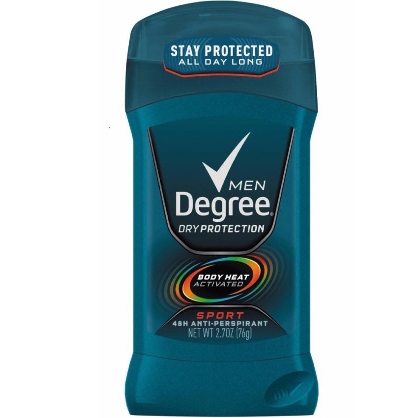 Lăn khừ mùi nam dạng sáp Degree Men Dry Protection 48 HourAntiperspirant Sport 76g (Mỹ)