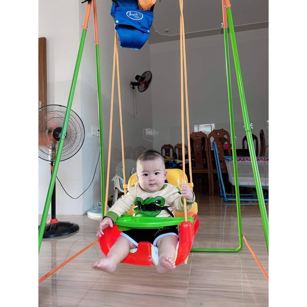 Combo xích đu nhún và ghế jumper kids - ComboKG102 - xích đu nhún nhảy tập đi và ghế jumper kids