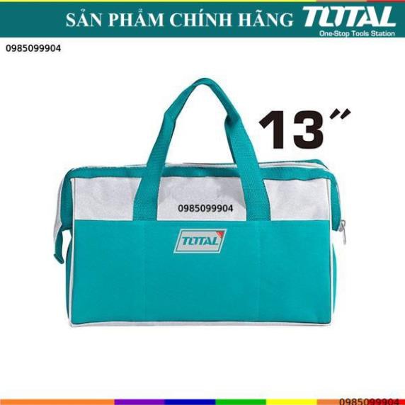 Túi Total THT26131 rộng 13 inch chứa dụng cụ giỏ đồ nghề cho cơ khí, điện lạnh, công trình, vải polyester 2 lớp 5.0