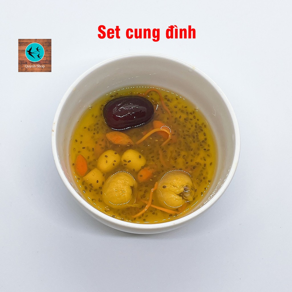 Set yến sào baby chia sẵn mini kèm nguyên liệu như hình và đường phèn đi kèm hướng dẫn chưng tại nhà | BigBuy360 - bigbuy360.vn