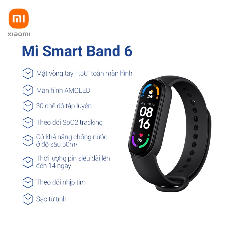Đồng hồ thông minh Xiaomi Mi Smart Band 6