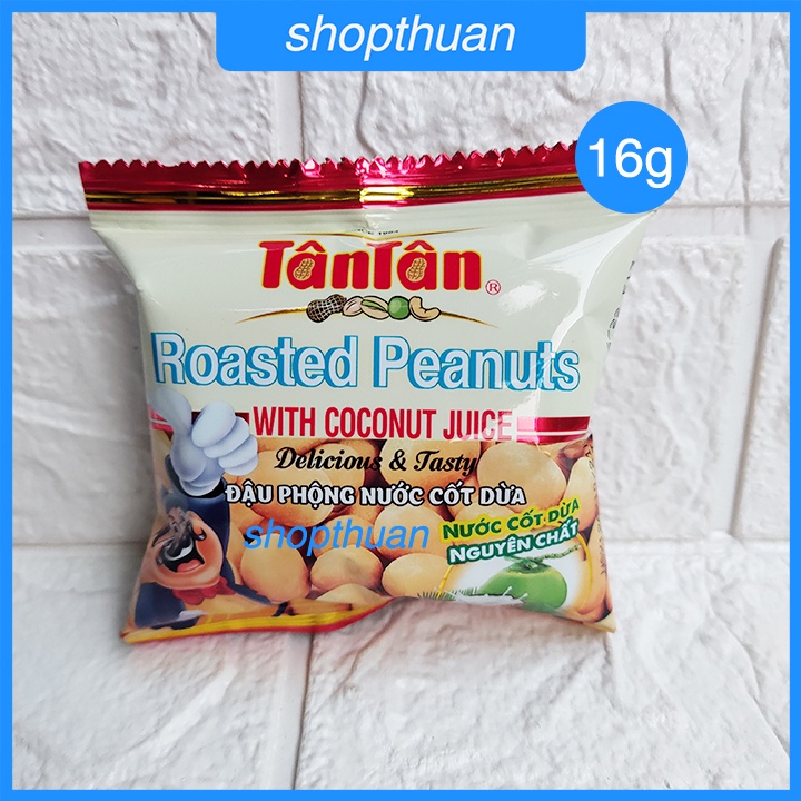 Đậu phộng nước cốt dừa Tân Tân 16g ( túi) - HSD : 25/6/22