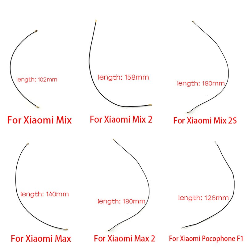 Set 2 Cáp Ăng Ten Wifi Cho Xiaomi Mi 4 5 5 A1 5x 6 8 Se Max Mix 2 3 2s 5s Plus