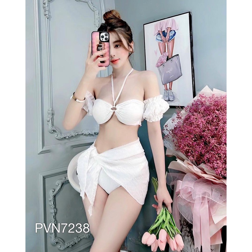 Bộ tắm quần chíp kèm khăn