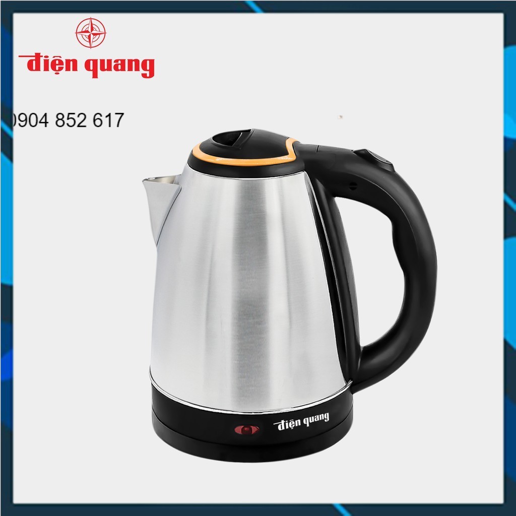 Ấm đun nước siêu tốc Điện Quang (1500W, 1.8L, INOX 201, nhựa PP màu đen) ĐQ EKT06 1518 BL