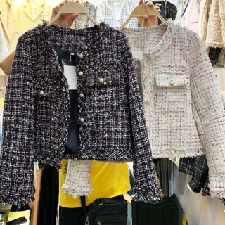 (Hàng oder)Áo dạ tweed sang chảnh