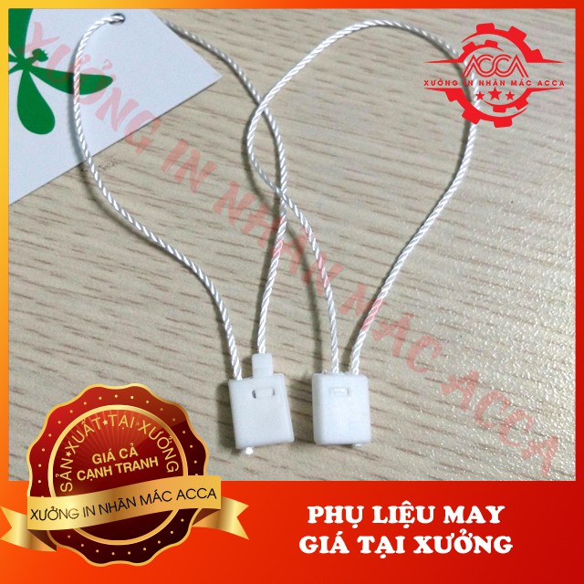 Dây treo tag mác quần áo_dây dù dài 17,5cm_dùng để gắn nhãn mác, thẻ bài_1000 dây/túi_Nhận làm dây treo khắc Logo