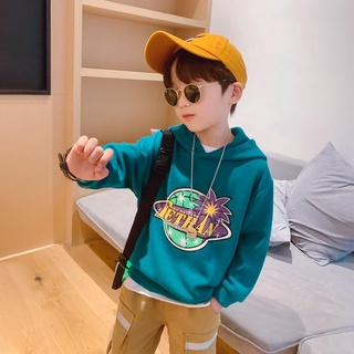 Áo Hoodie Mỏng Hoạt Hình Cho Bé Trai 4-13 Tuổi Kiểu Hàn Quốc 110-160Cm Viền Và Vòng Bít Co Giãn