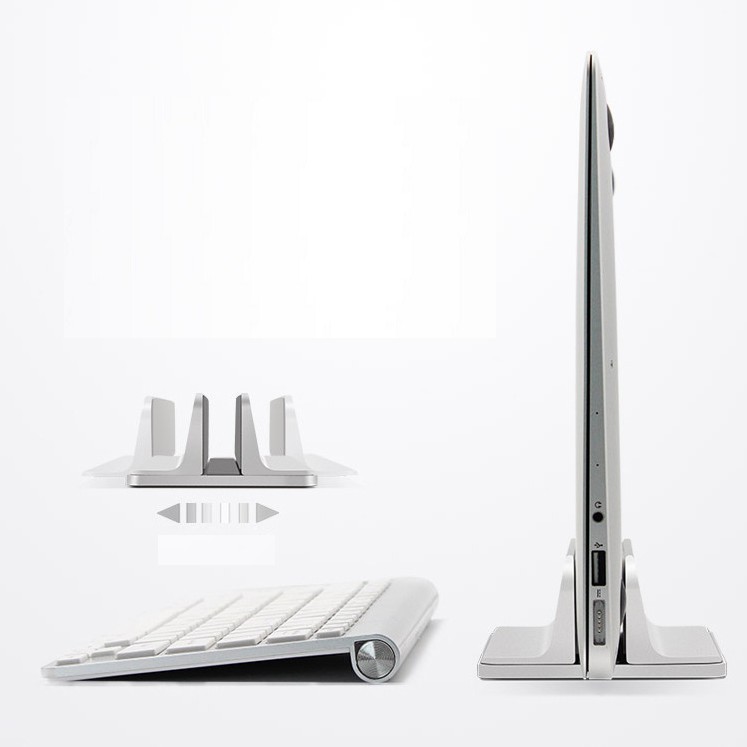 CHÂN ĐẾ KẸP GIỮ MACBOOK NHÔM: THIẾT KẾ CỰC &quot;SANG&quot;, MÀU SẮC CHUẨN APPLE - Home and Garden