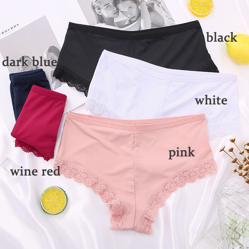 Cute Byte Quần Lót Ren Không Đường May Lưng Cao Dễ Thương Cho Nữ