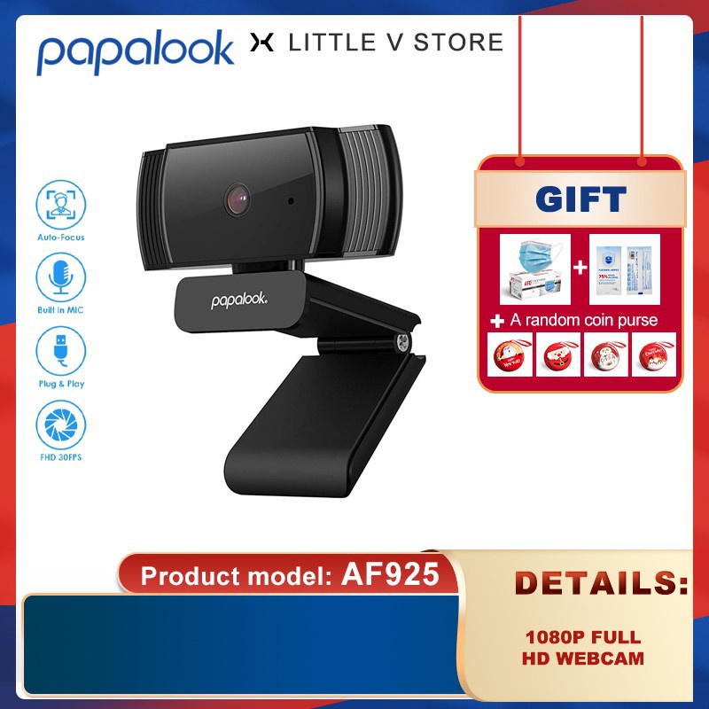 Webcam Af925 1080p Hd Tự Động Lấy Nét Toàn Diện Tích Hợp Micro Cho Máy Tính | BigBuy360 - bigbuy360.vn