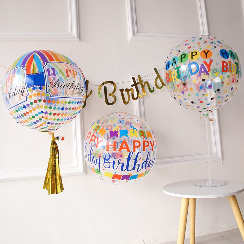 Bong Bóng Hình Trái Banh 4D Trang Trí Tiệc