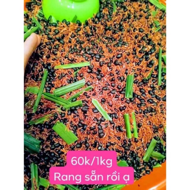 1KG Trà gạo lứt, đỗ đen, đỗ đỏ, lá dứa rang tay sẵn