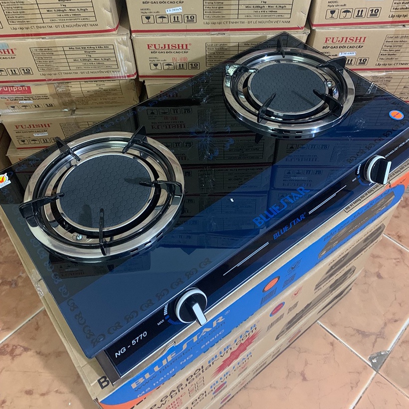 Bếp gas hồng ngoại BLUESTAR NG-5770C, 2 vòng lửa có đầu hâm
