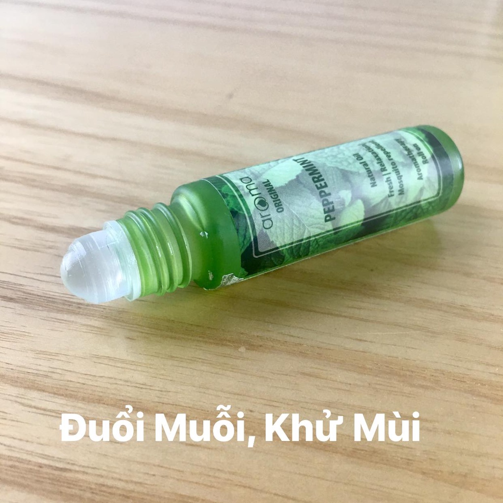 Tinh Dầu Bạc Hà Thảo Mộc Aroma Dạng Lăn 10ml