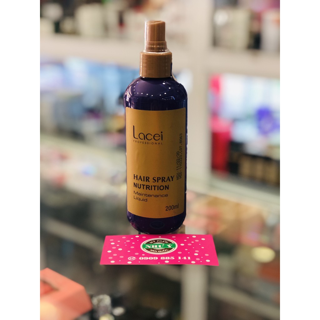Xịt Dưỡng Tóc Mềm Mượt Lacei Hair Spray Nutrition Tím 200ml | BigBuy360 - bigbuy360.vn