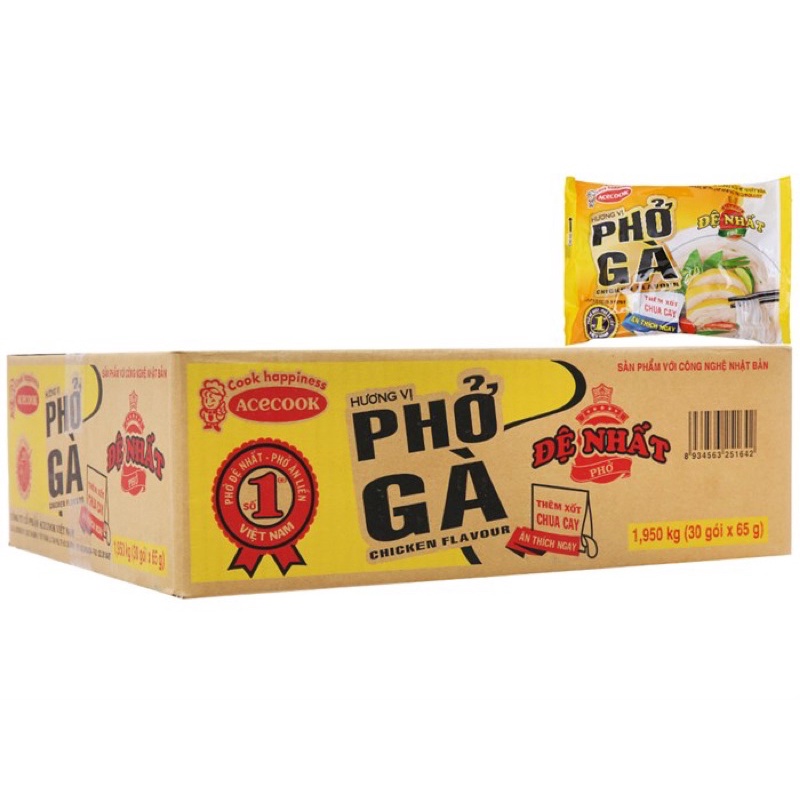 Thùng phở gà Đệ Nhất 30 gói vị gà