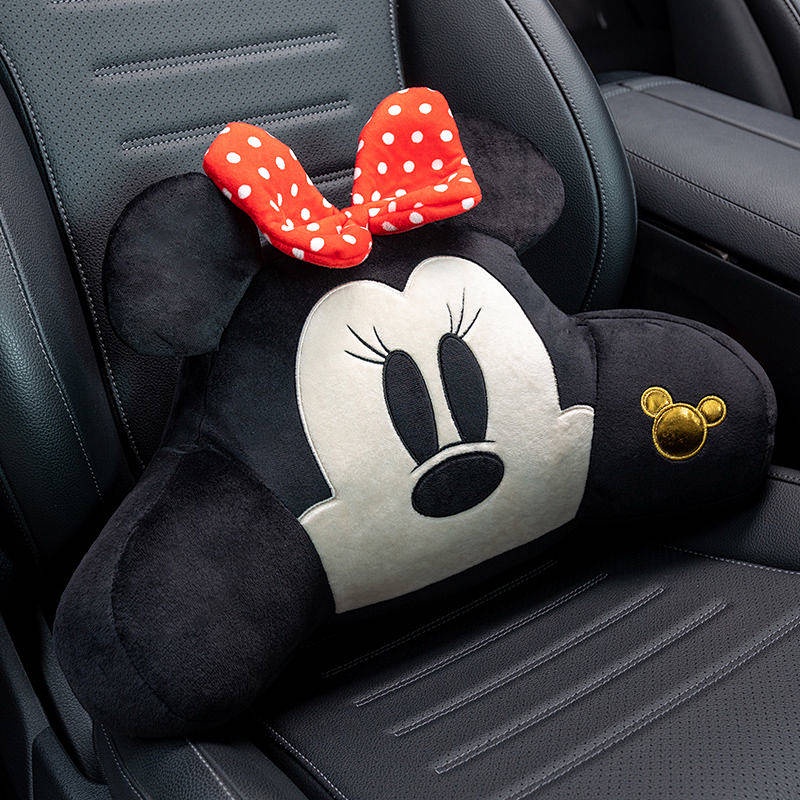 Gối tựa cổ/ tựa lưng cho ô tô hoạ tiết hoạt hình Mickey Minnie dễ thương
