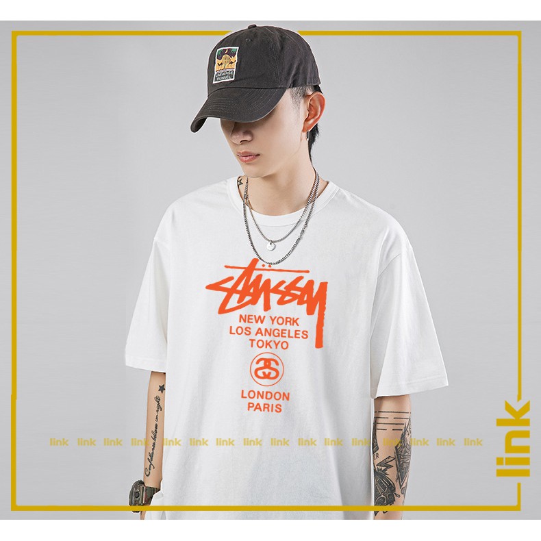 Áo thun tay lỡ STUSSY phong cách trẻ trung năng động