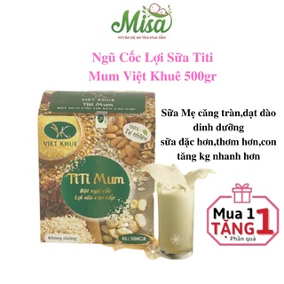 Ngũ Cốc Lợi Sữa Titi Mum Việt Khuê 500gr, Bột Ngũ Cốc Dinh Dưỡng Lợi Sữa Cho Mẹ Sau Sinh