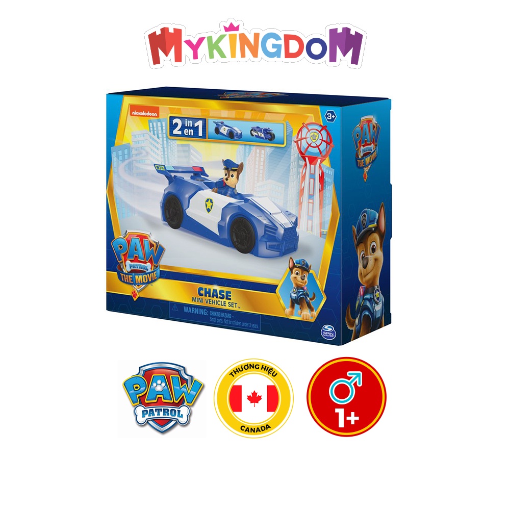 Đồ Chơi PAW PATROL Mô Hình Xe Cảnh Sát Mini The Movie - Chase 6060771