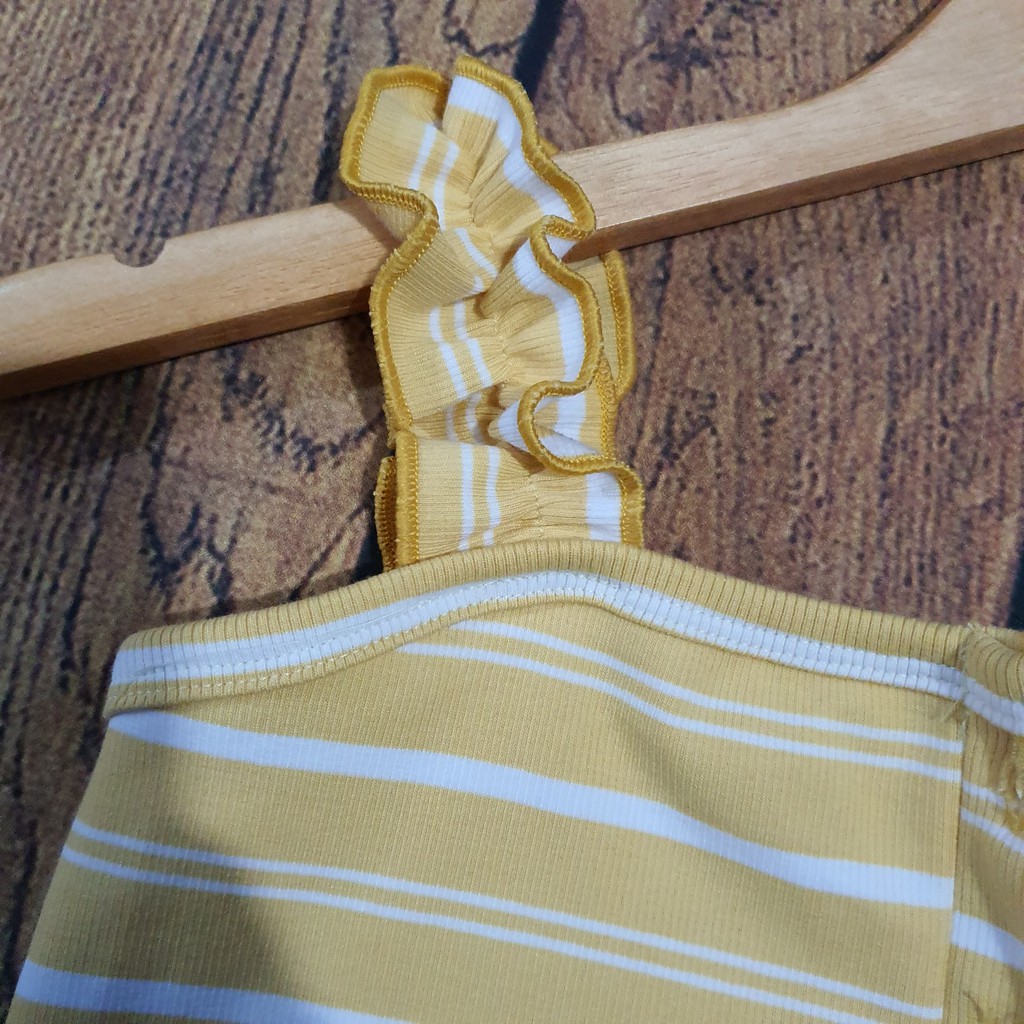 Áo hai dây bèo cài Nút (hình Thật)