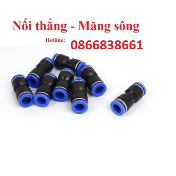 |HÀNG XỊN| Đầu nối thẳng, măng sông PU khí nén, phun sương, chịu được áp suất cao, đầy đủ kích cỡ giá sỉ