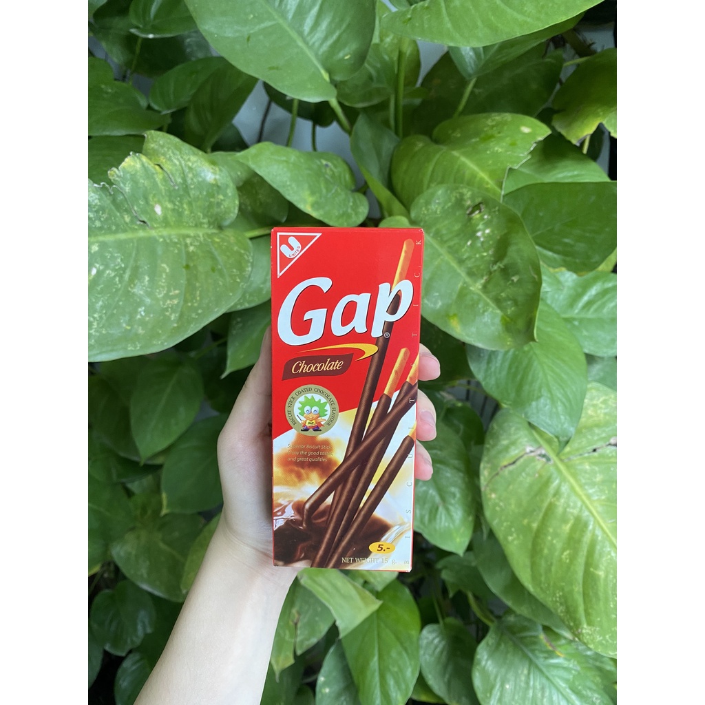 Bánh Que Gap Phủ Kem Sôcôla Biscuit Stick Coated Chocolate Flavor (Hộp 15g)
