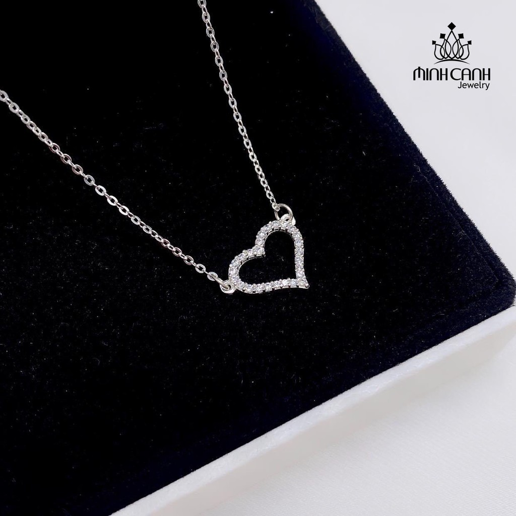 Dây Chuyền Bạc Trái Tim Bạc 925 Phong Cách Hàn Quốc - Minh Canh Jewelry