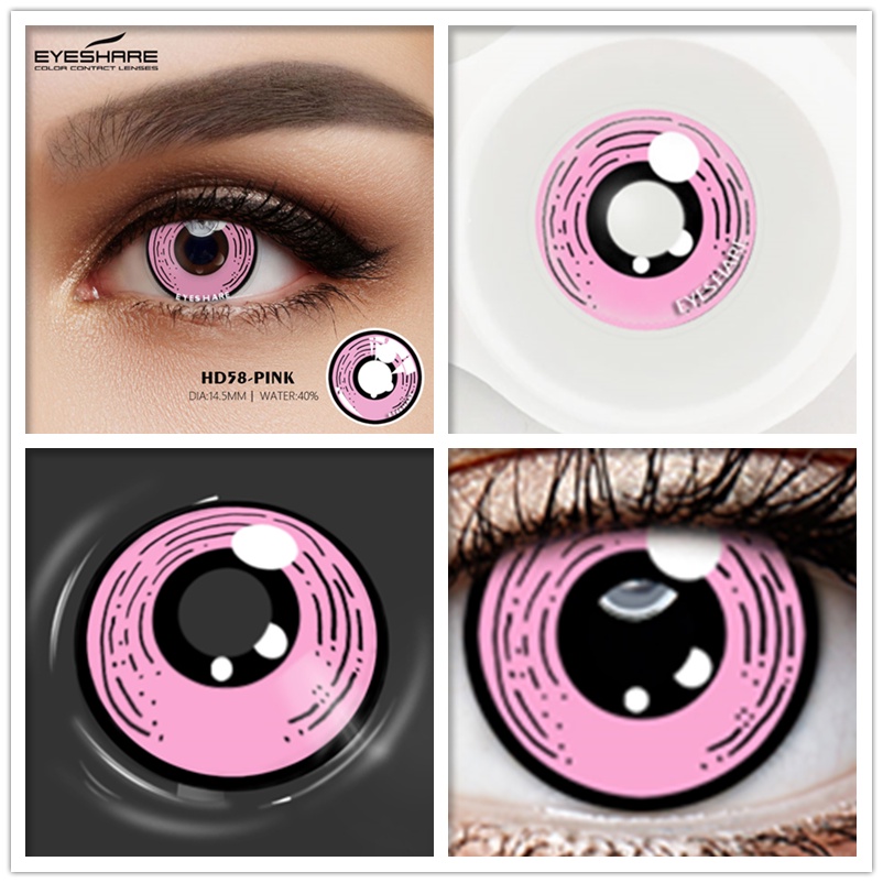 Cặp kính áp tròng EYESHARE nhiều màu sắc tùy chọn dành cho hóa trang halloween