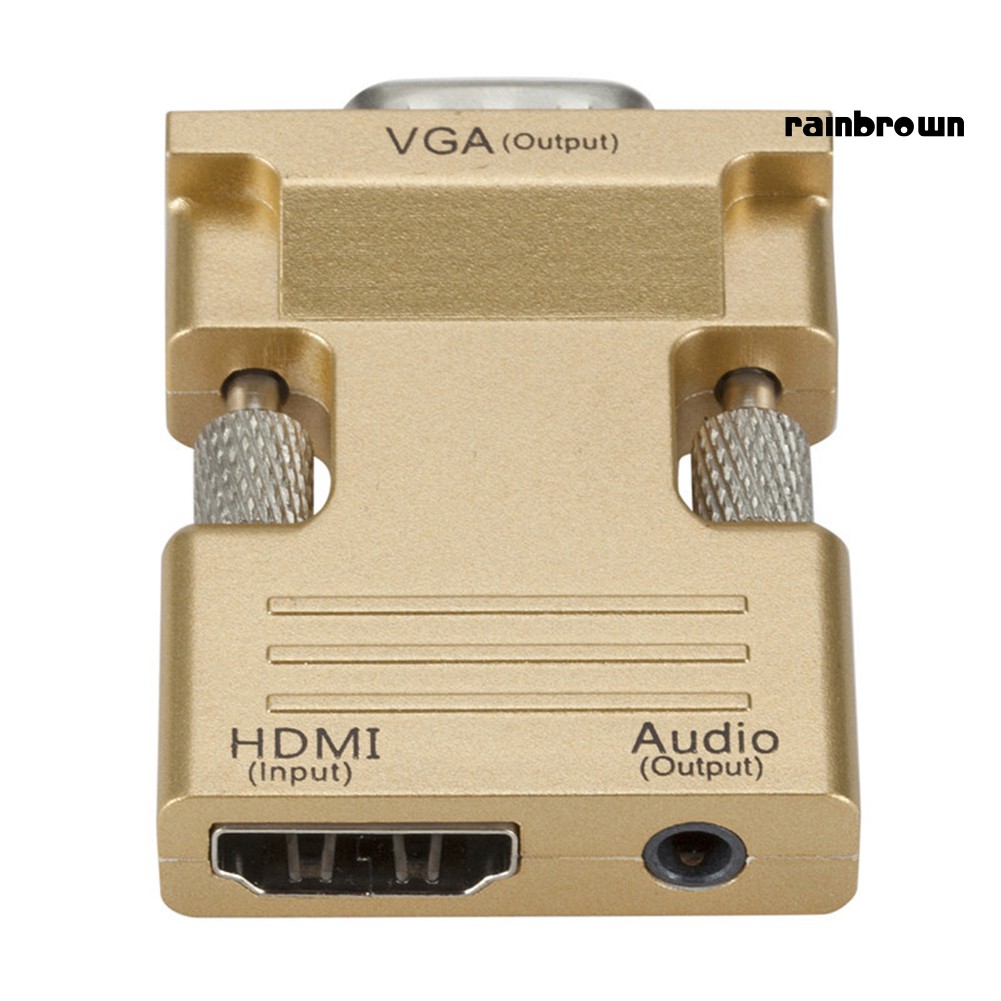 Bộ chuyển đổi 1080p HDMI sang VGA có cáp âm thanh 3.5mm