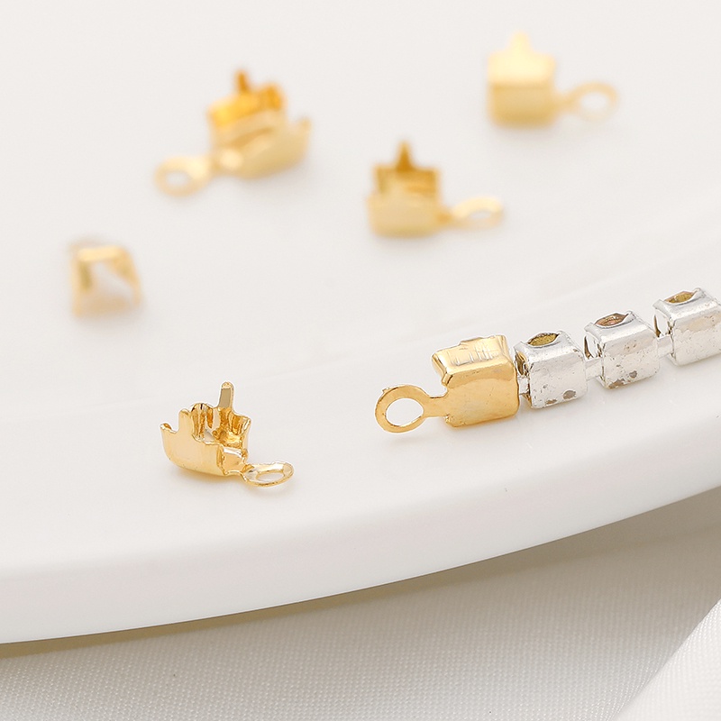 Khóa Cài Dây Xích Bằng Đồng Mạ Vàng 14K Dùng Làm Trang Sức diy