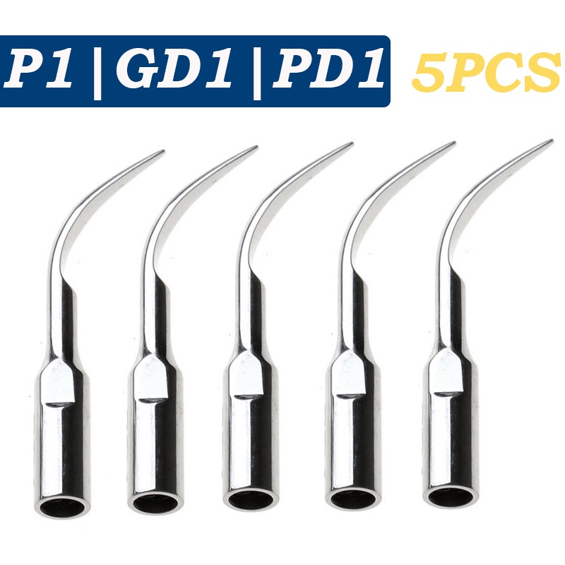 Set 5 Đầu Gắn Mũi Khoan P1/GD1/ PD1 Bằng Sóng Siêu Âm Chuyên Dụng Trong Nha Khoa