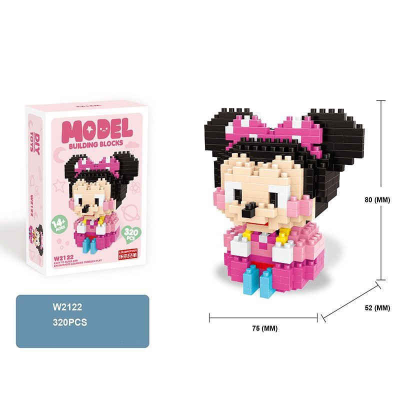 Đồ chơi xếp hình lego nhân vật hoạt hình disney TieuMy bộ mô hình lắp ráp trí tuệ nhựa vũ trụ đáng yêu