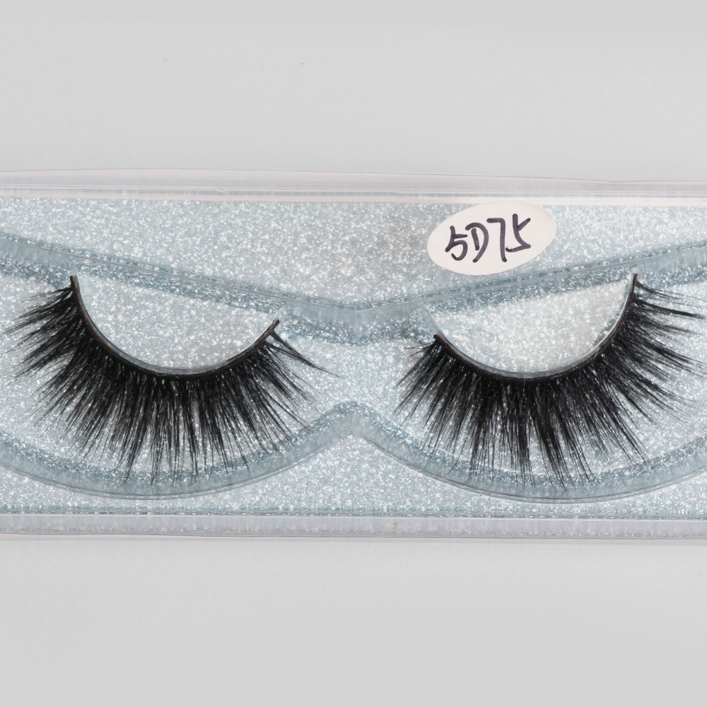 MAGEFY 5D Lông mi giả 1 cặp+gift nhíp gắp mi lông mi giả kiểu dáng 5D có thể tái sử dụng Tổng hợp lông mi giả cao cấp，lông mi mềm sợi tơi, có độ cong sẵn